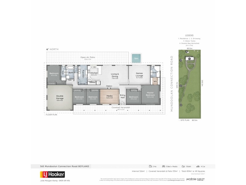 551 Mundoolun Connection Road, Boyland QLD 4275 Floorplan