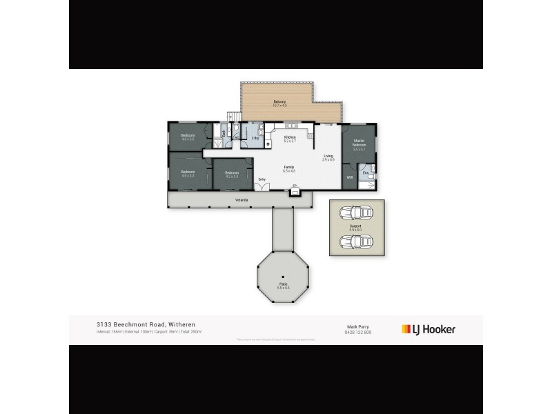 3133 Beechmont Road, Witheren QLD 4275 Floorplan
