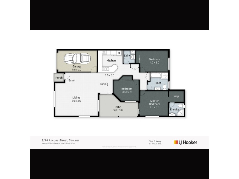 2/44 Ancona Street, Carrara QLD 4211 Floorplan