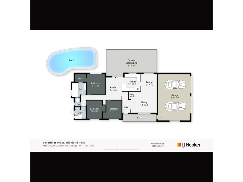 2 Marimar Place, Highland Park QLD 4211 Floorplan