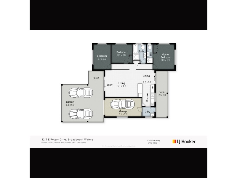 32 T E Peters Drive, Broadbeach Waters QLD 4218 Floorplan