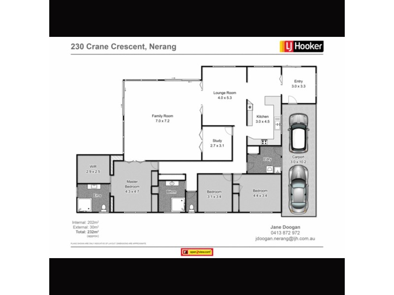 230 Crane Crescent, Nerang QLD 4211 Floorplan