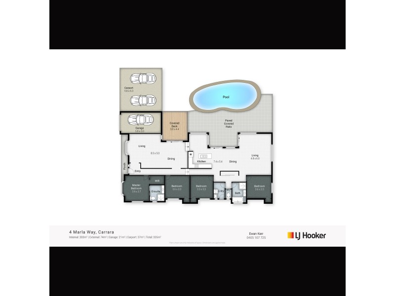 4 Marla Way, Carrara QLD 4211 Floorplan