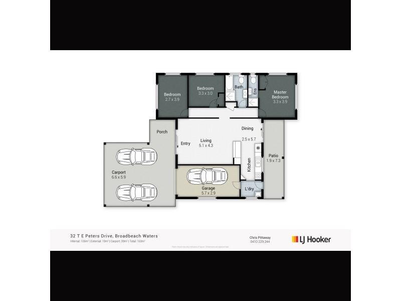 32 T E Peters Drive, Broadbeach Waters QLD 4218 Floorplan