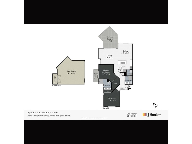 11/3108 The Boulevarde, Carrara QLD 4211 Floorplan