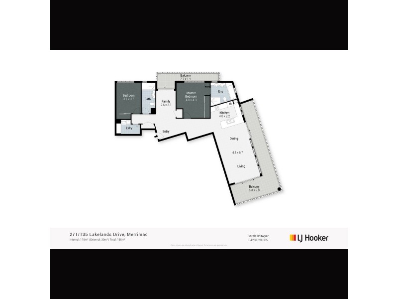 271/135 Lakelands Drive, Merrimac QLD 4226 Floorplan