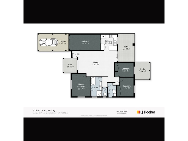 2 Olmo Court, Nerang QLD 4211 Floorplan