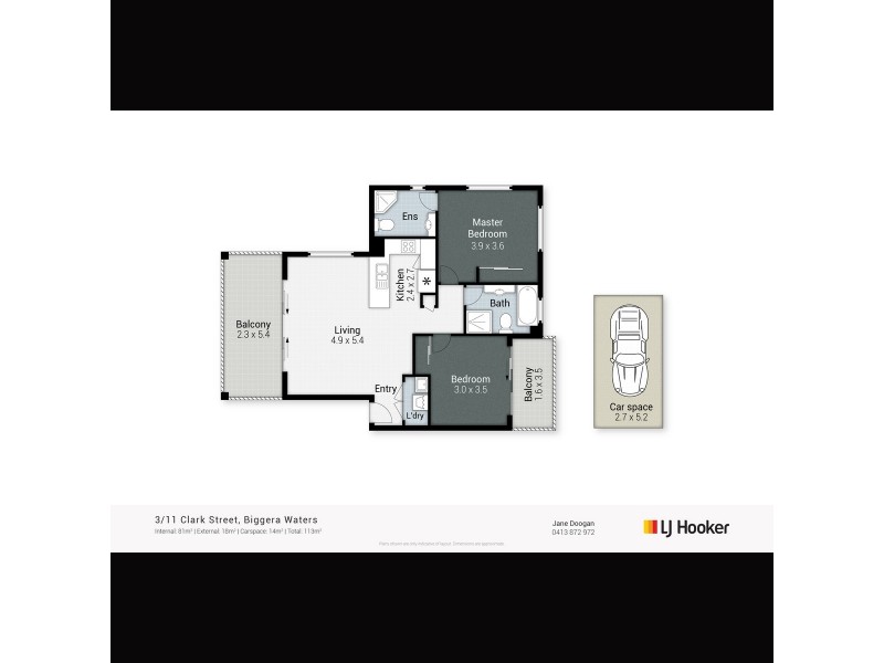 3/11 Clark Street, Biggera Waters QLD 4216 Floorplan