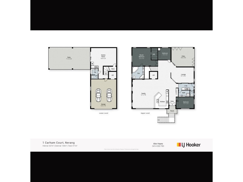 1 Carham Court, Nerang QLD 4211 Floorplan