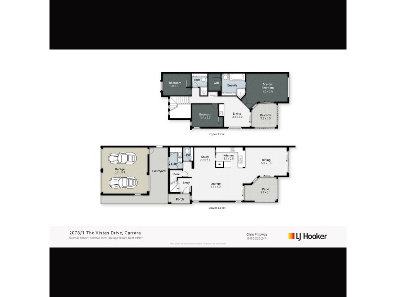 2078/1 The Vistas Drive, Carrara QLD 4211 Floorplan