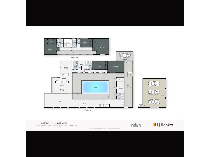 6 Binalong Drive, Ashmore QLD 4214 Floorplan