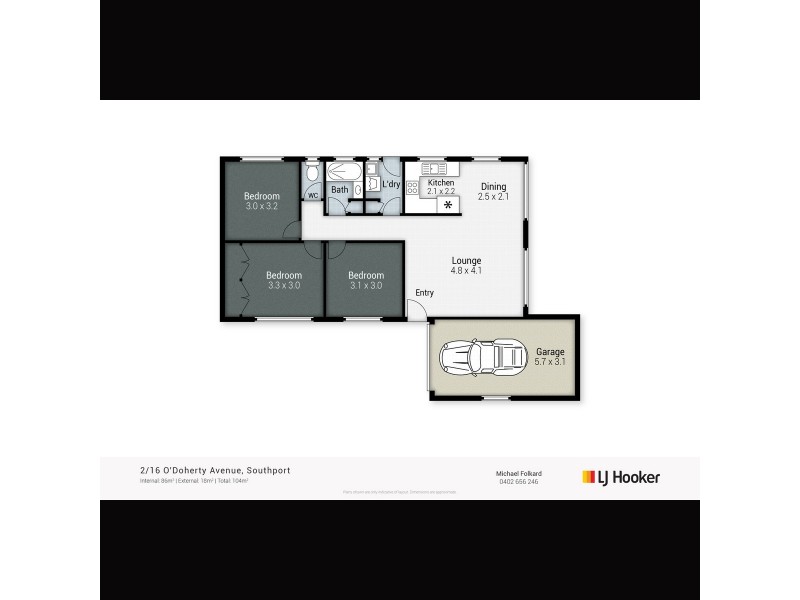 2/16 O’Doherty Avenue, Southport QLD 4215 Floorplan