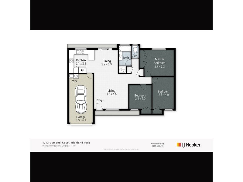 1/13 Gumbeel Court, Highland Park QLD 4211 Floorplan