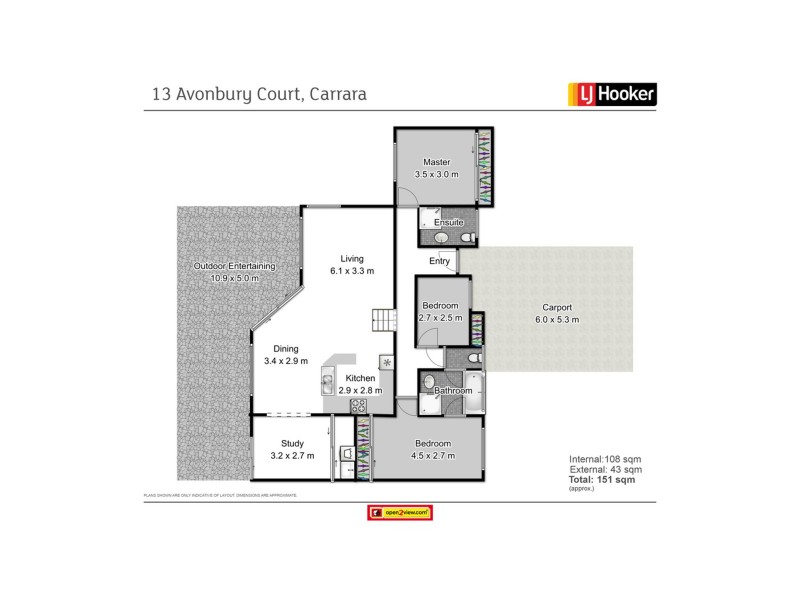 13 Avonbury Court, Carrara QLD 4211 Floorplan