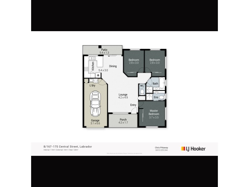 8/167-175 Central Street, Labrador QLD 4215 Floorplan