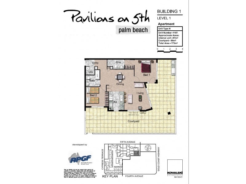 1107/10 Fifth Avenue, Palm Beach QLD 4221 Floorplan