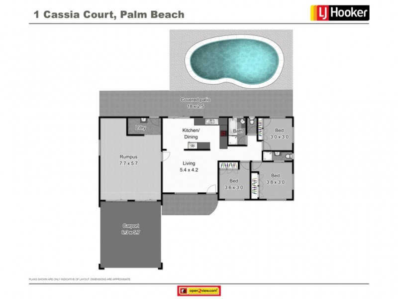 1 Cassia Court, Palm Beach QLD 4221 Floorplan