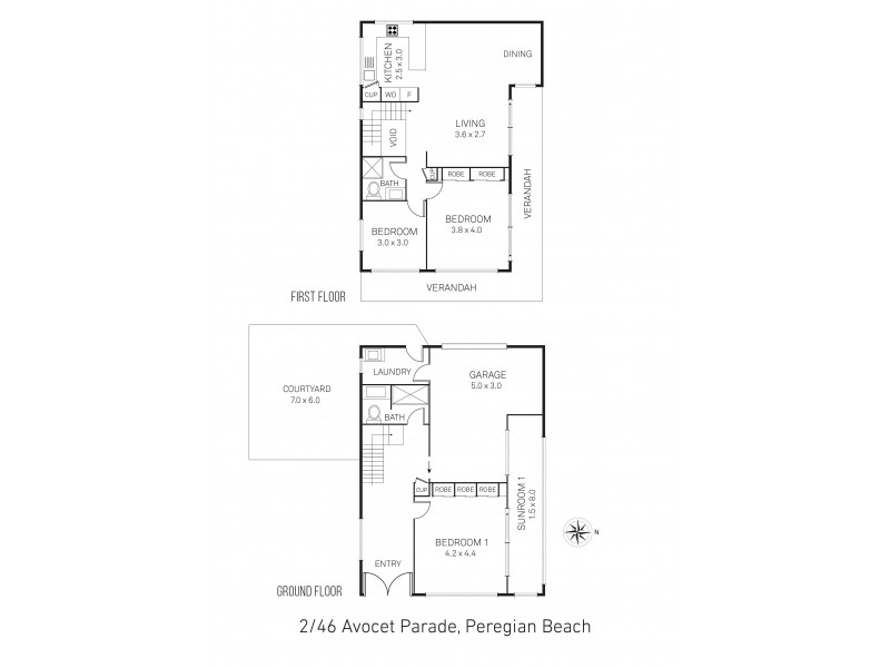 2/46 Avocet Parade, Peregian Beach QLD 4573 Floorplan