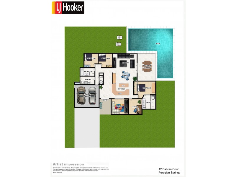 12 Bahran Court, Peregian Springs QLD 4573 Floorplan