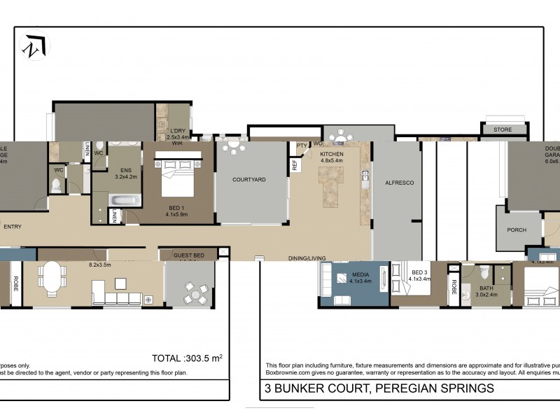 3 Bunker Court, Peregian Springs QLD 4573 Floorplan