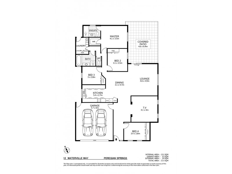 12 Waterville Way, Peregian Springs QLD 4573 Floorplan