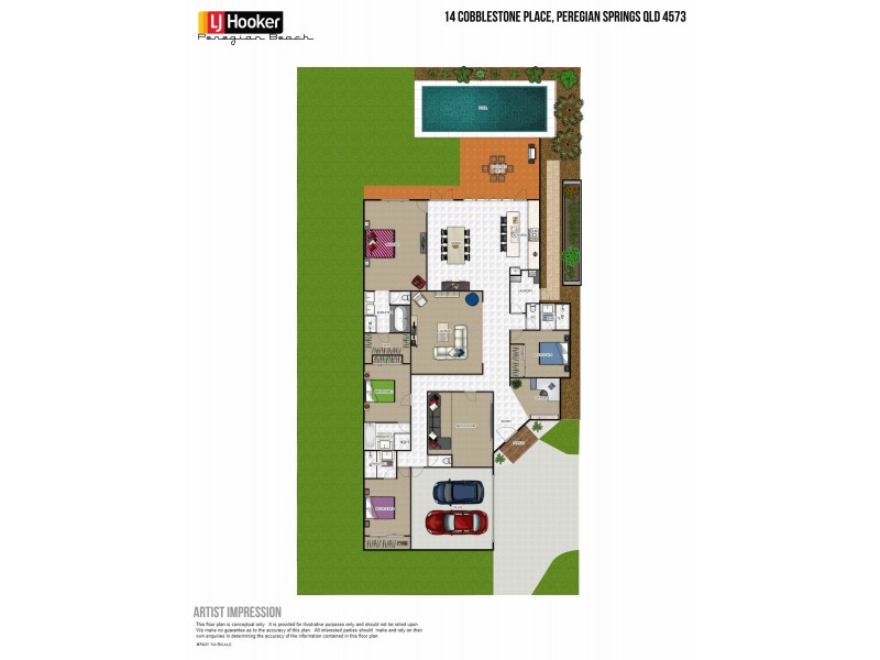 14 Cobblestone Place, Peregian Springs QLD 4573 Floorplan