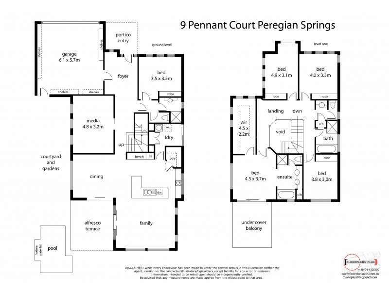 9 Pennant Court, Peregian Springs QLD 4573 Floorplan