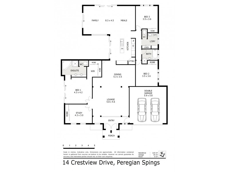 14 Crestview Drive, Peregian Springs QLD 4573 Floorplan