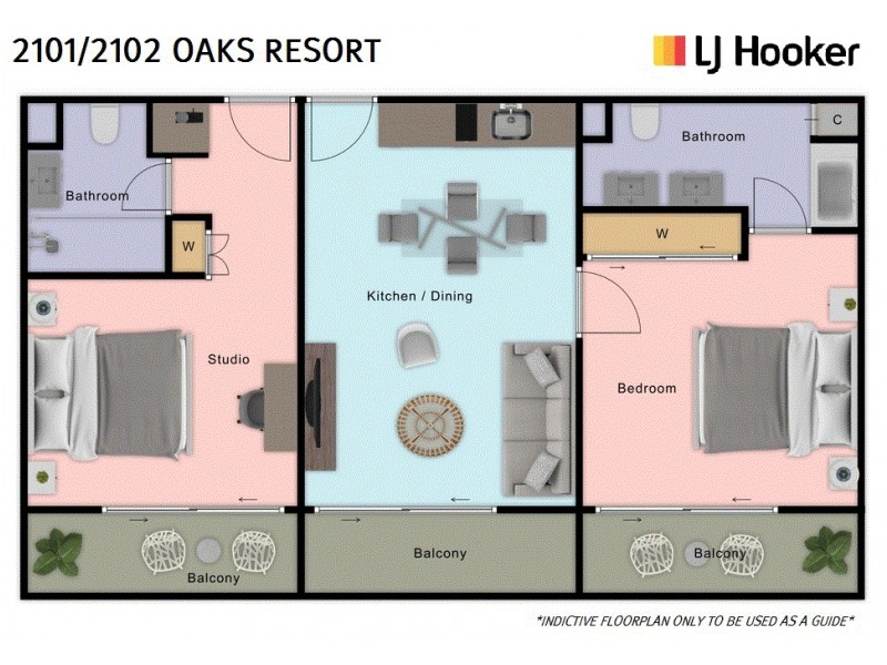 2101 Oaks Resort/87-109 Port Douglas Road, Port Douglas QLD 4877 Floorplan