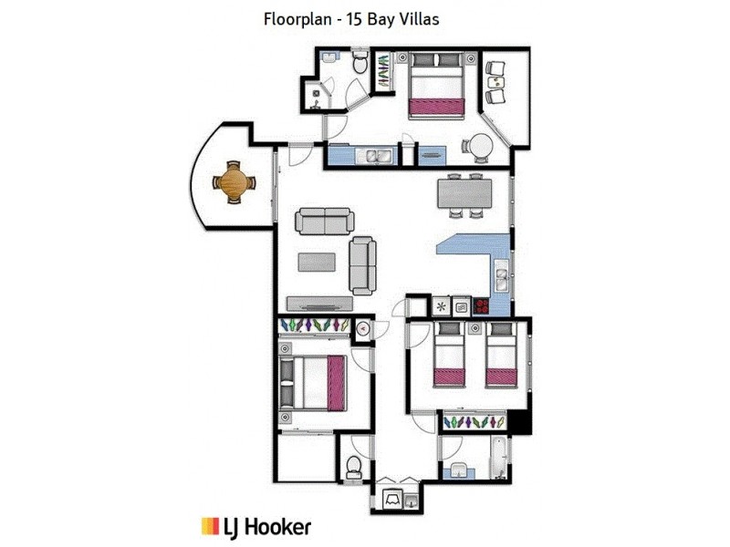 15 Bay Villas/38 Mudlo Street, Port Douglas QLD 4877 Floorplan