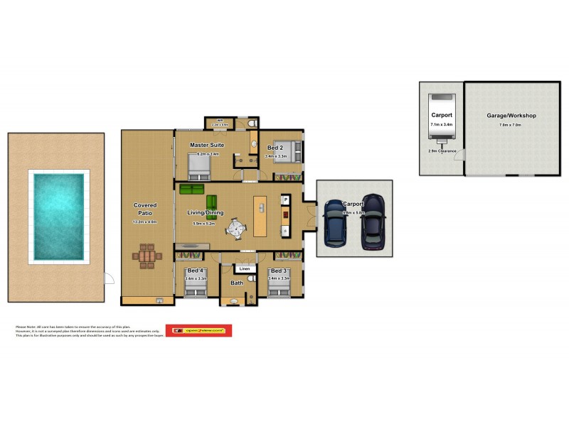 9 Janbal Street, Wonga Beach QLD 4873 Floorplan