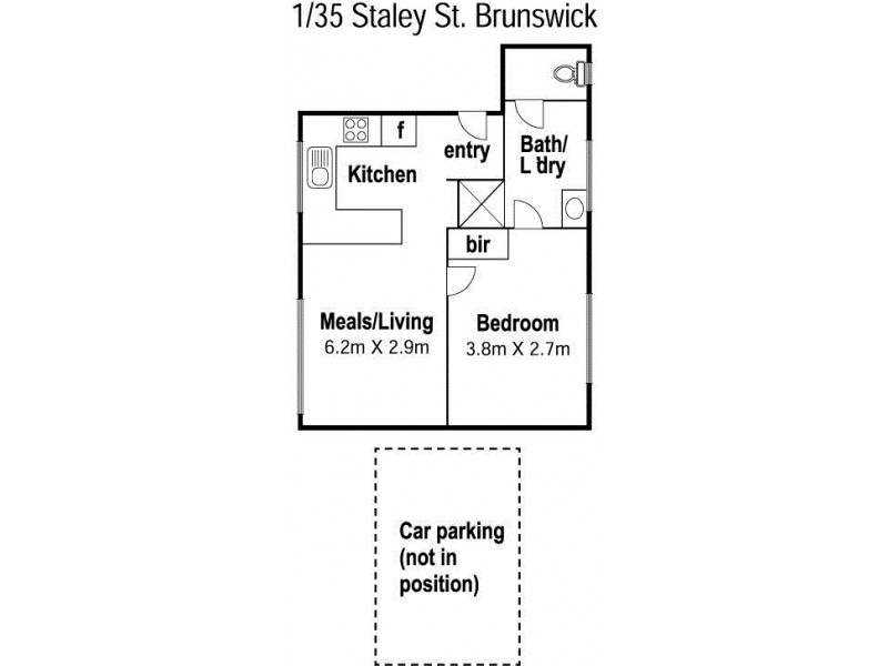 1/35 Staley Street, Brunswick VIC 3056 Floorplan