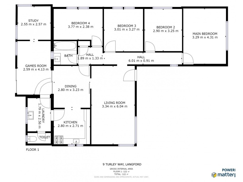 9 Turley Way, Langford WA 6147 Floorplan