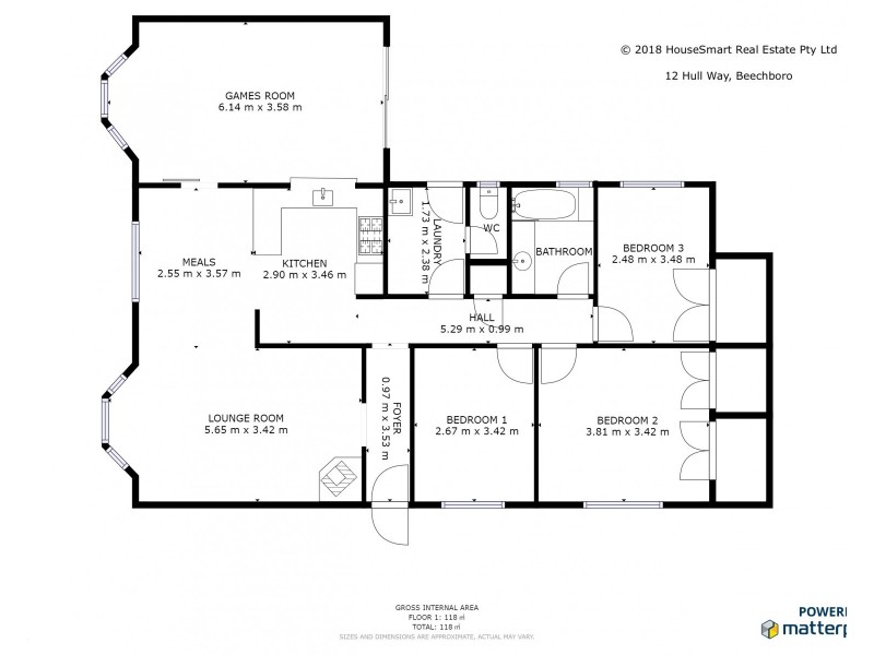 12 Hull Way, Beechboro WA 6063 Floorplan