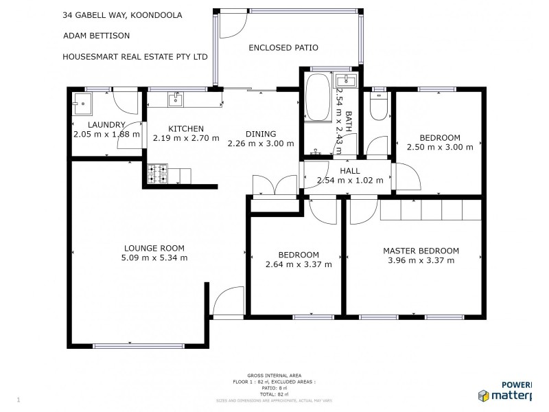 34 Gabell Way, Koondoola WA 6064 Floorplan