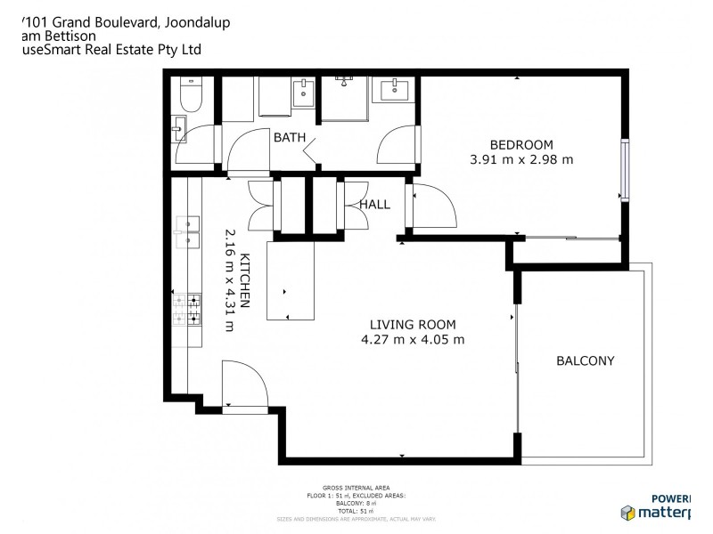 21/101 Grand Boulevard, Joondalup WA 6027 Floorplan