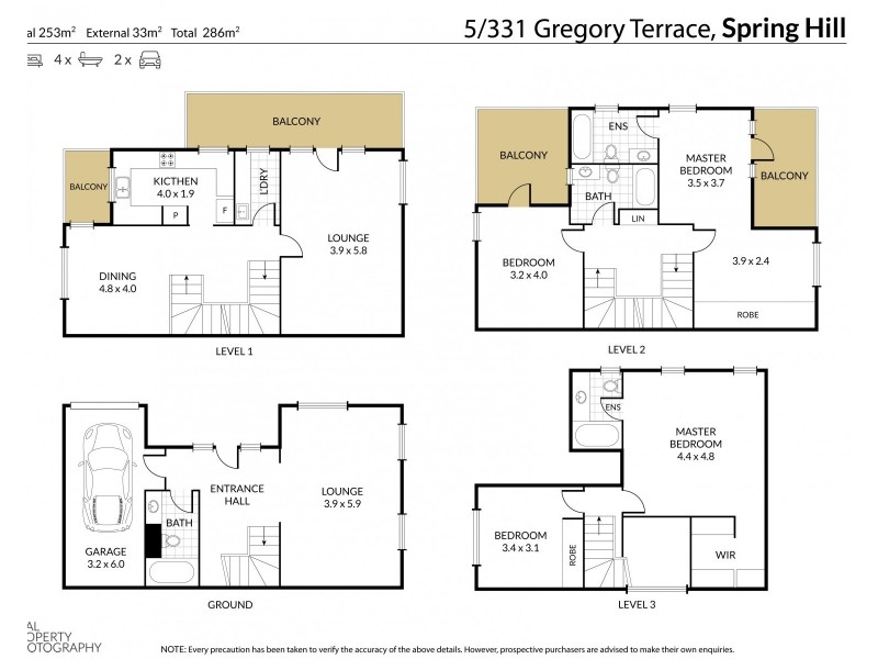 5/331 Gregory Terrace, Spring Hill QLD 4000 Floorplan