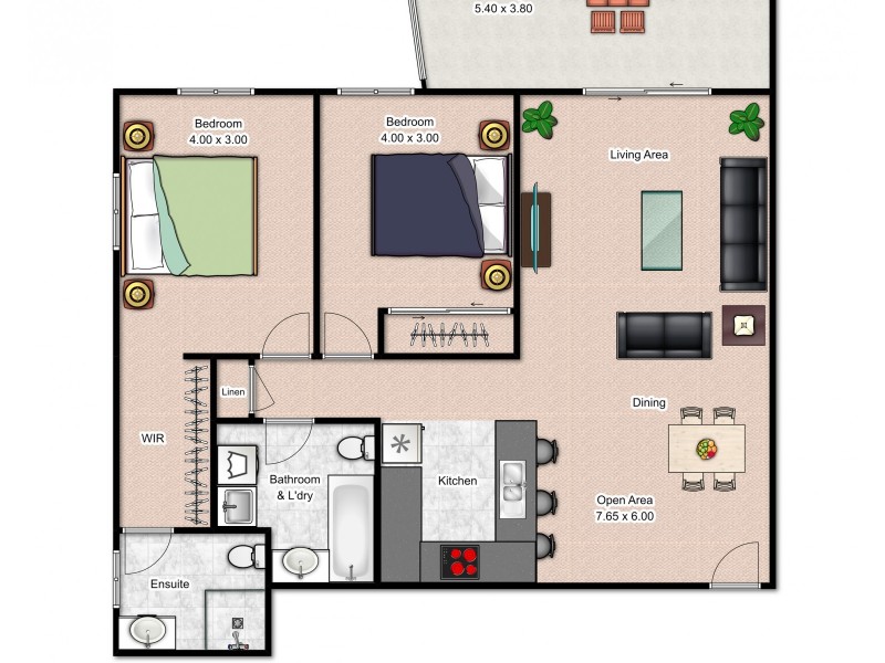 2/12 Grace Street, Nundah QLD 4012 Floorplan