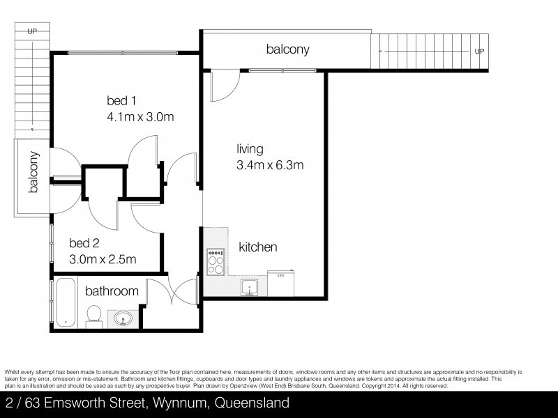 2/63 Emsworth Street, Wynnum QLD 4178