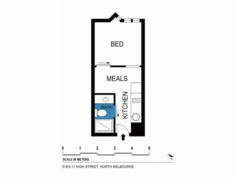 518/9 High Street, North Melbourne VIC 3051 Floorplan