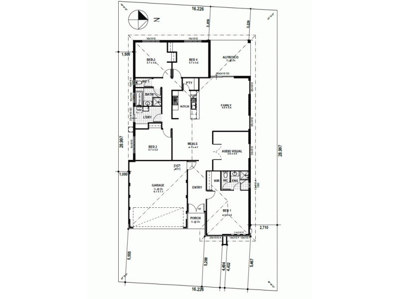 77 Sapphire Chase, Wellard WA 6170 Floorplan
