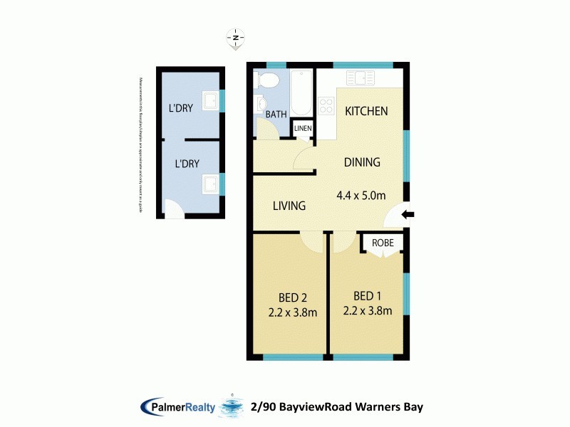 2/90 Bayview Street, Warners Bay NSW 2282 Floorplan