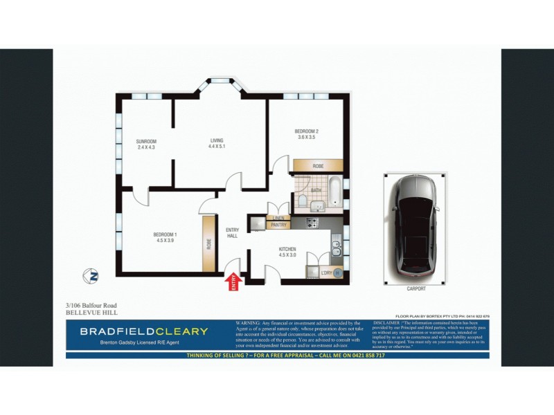 3/106 Balfour Road, Bellevue Hill NSW 2023 Floorplan