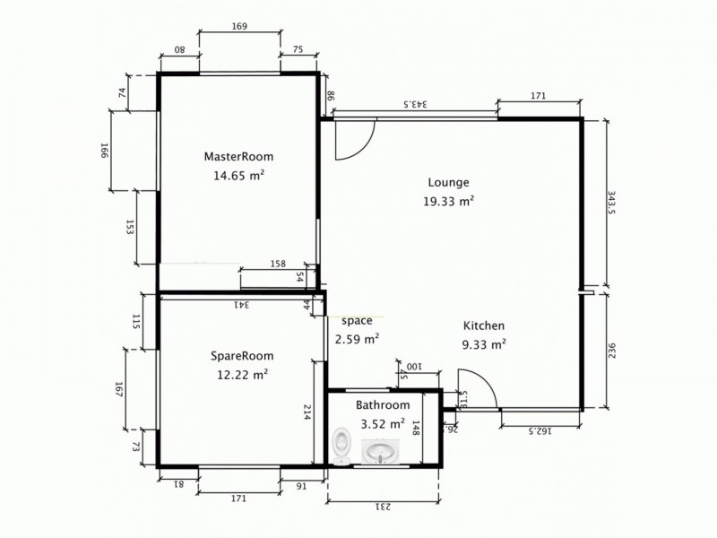 2/1 Chalmers Street, Fremantle WA 6160 Floorplan