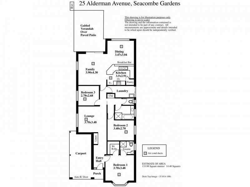 25 Alderman Avenue, Seacombe Gardens SA 5047 Floorplan