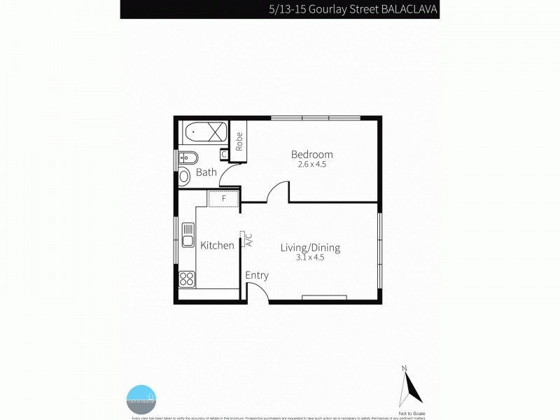 5/13-15 Gourlay Street, St Kilda East VIC 3183 Floorplan