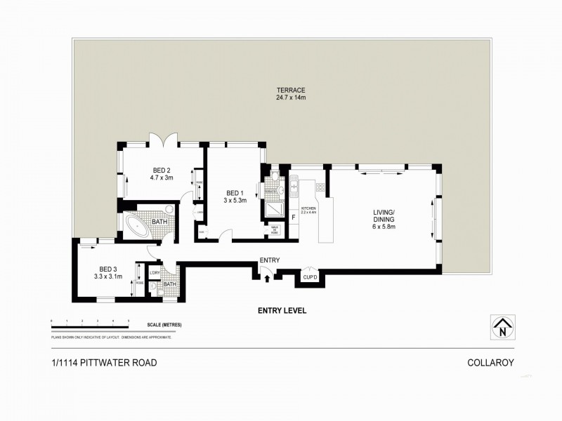 1/1114 Pittwater Road, Collaroy NSW 2097 Floorplan