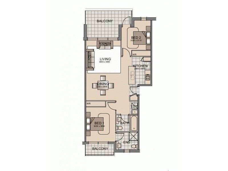 4/201-203 William Street, Granville NSW 2142 Floorplan