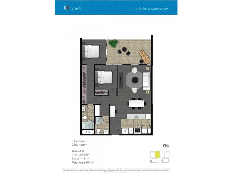 25/2729-2733 Gold Coast Highway, Broadbeach QLD 4218 Floorplan