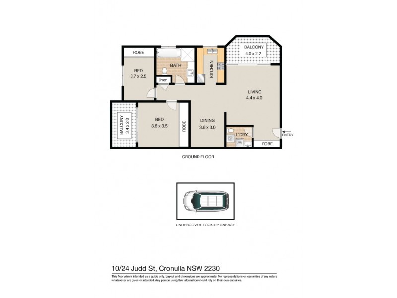 10/24 Judd Street, Cronulla NSW 2230 Floorplan
